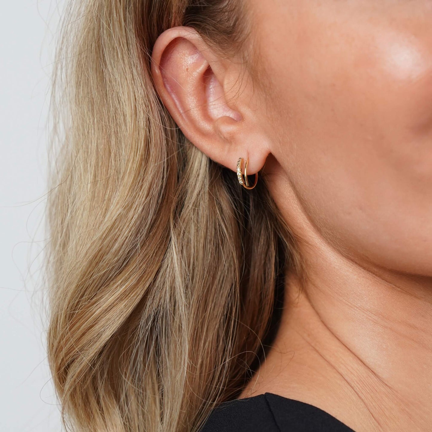 Double Crystal Earrings