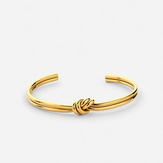Twisted Knot Bangle Bracelet