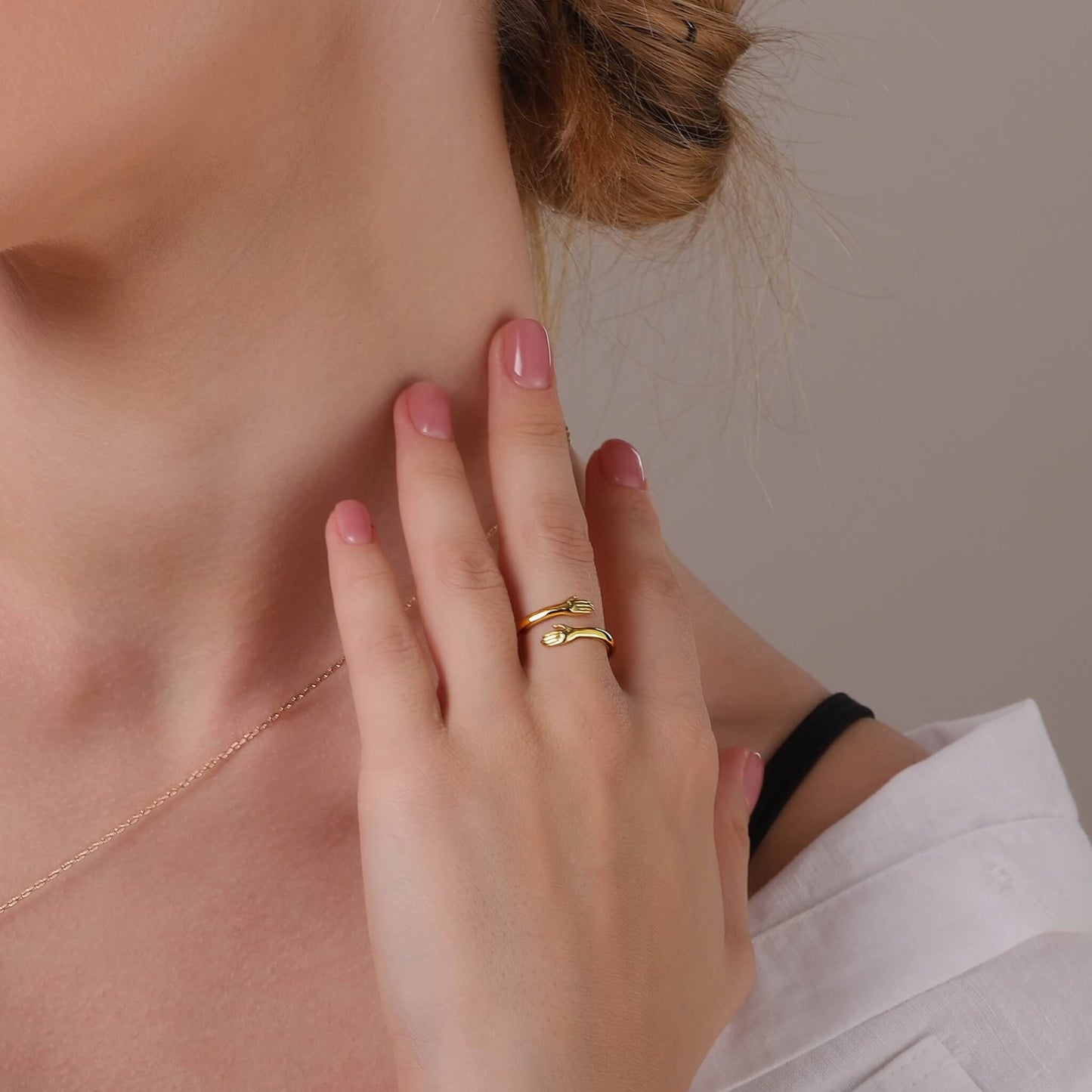 Solid Gold Embrace Ring