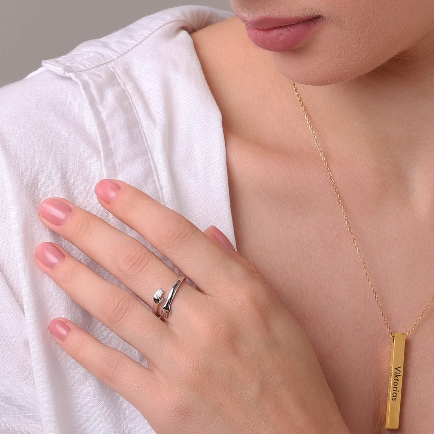 Solid Gold Embrace Ring