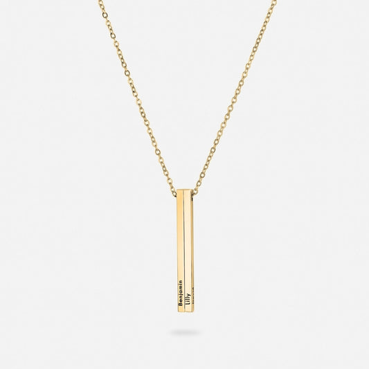 Custom Vertical Name Necklace