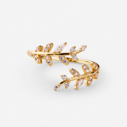 Botanical Leaf Ring