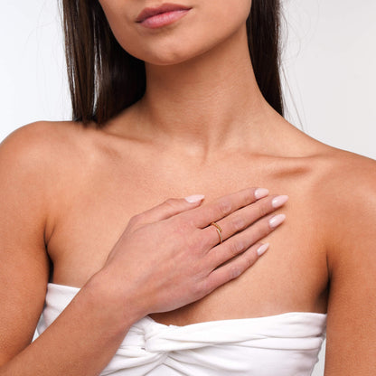 Gemstone and Bead Ring