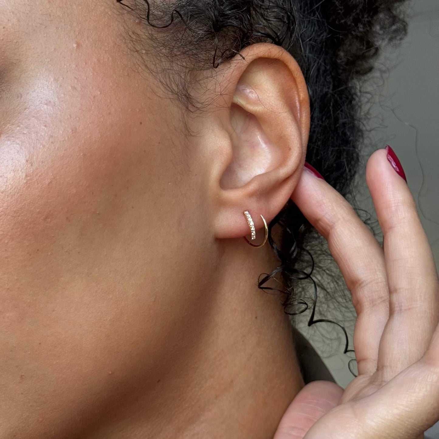 Double Crystal Earrings