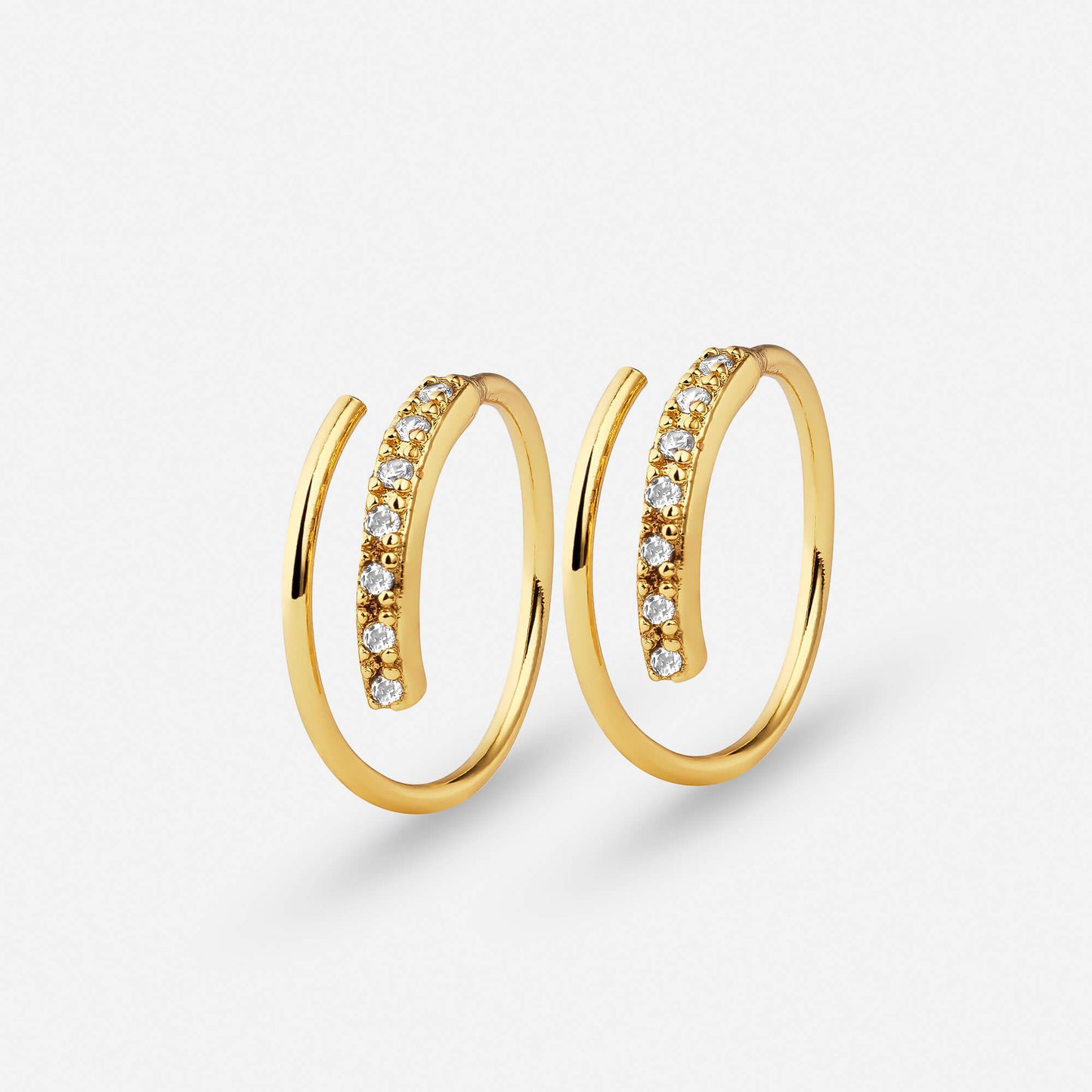 Double Crystal Earrings