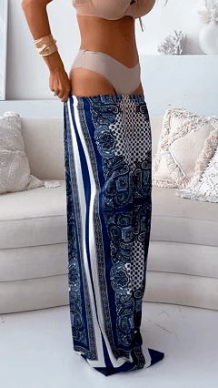 Lace-Up Vest & Pants Two-Piece Set