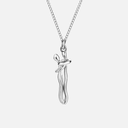 Solid Gold Hug Necklace